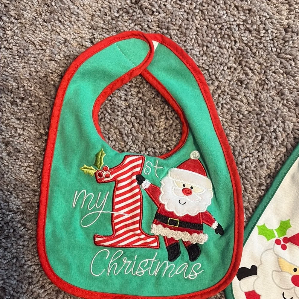 New Festive Christmas Baby Bibs Set